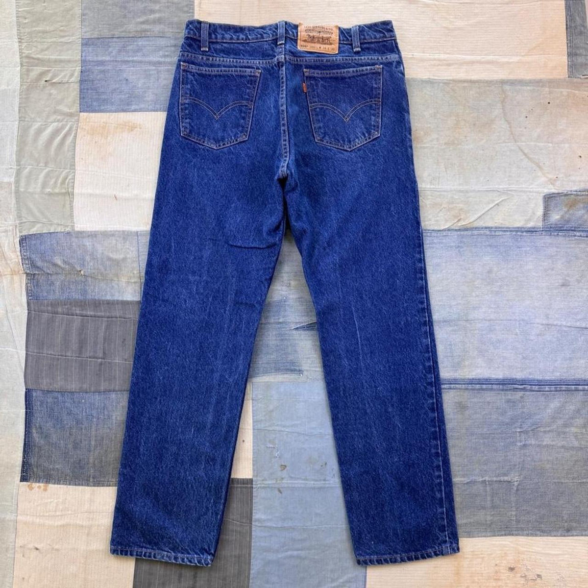 1990s Levi's 505 Orange Tab Dark Wash Jeans | 33 x 29.5