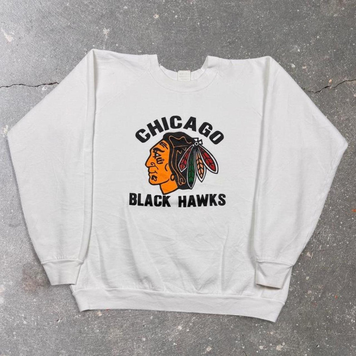 1980s Chicago Blackhawks Crewneck Sweatshirt | L