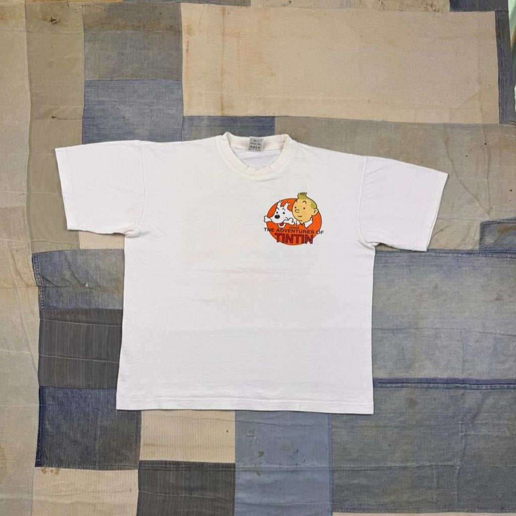 1990s The Adventures of Tintin Destination Moon Graphic Tee | Extra Large