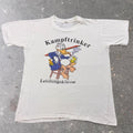 1990s German Kampftrinker Beer Drinking Graphic Tee | Small/Medium