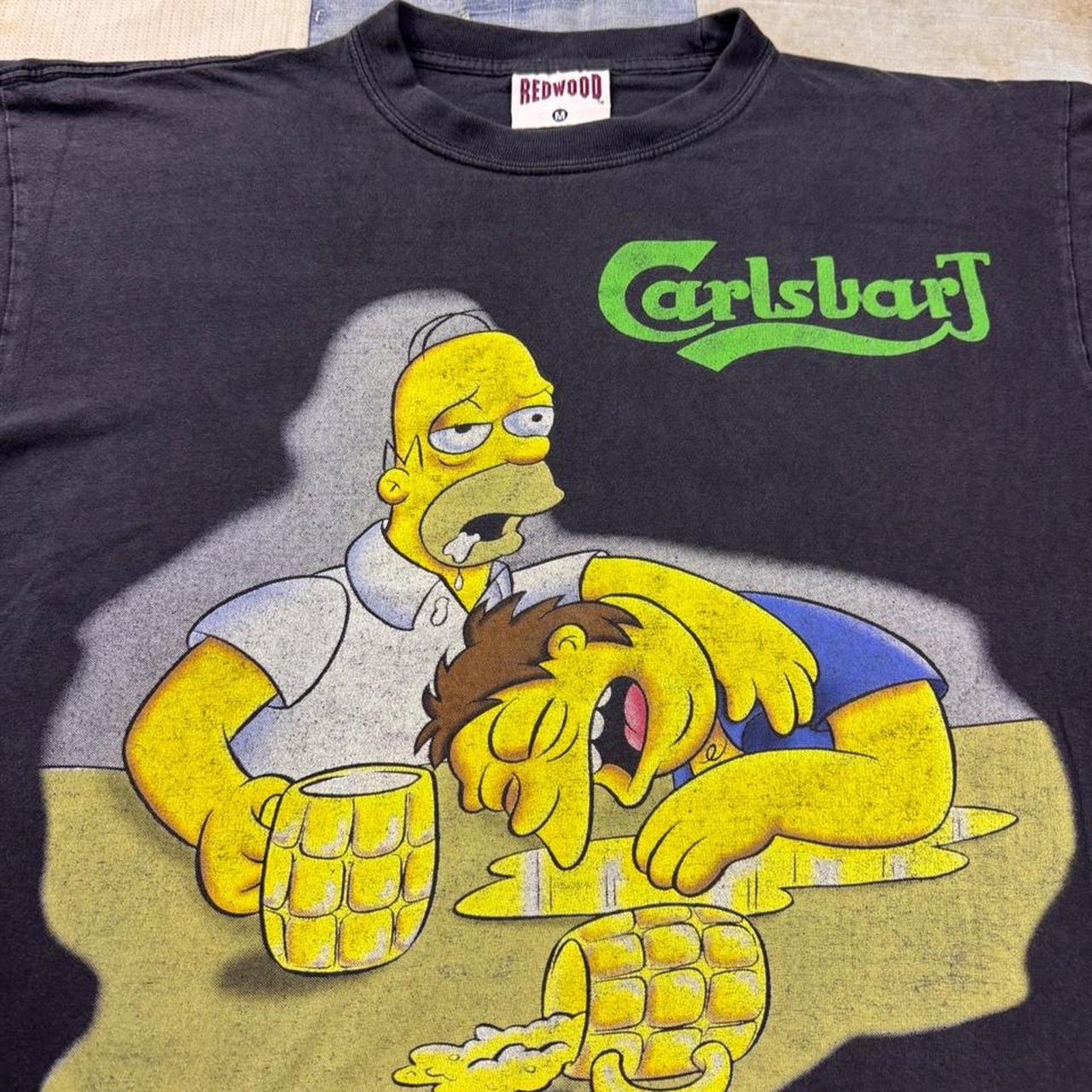 1998 The Simpsons x Carlsberg beer promo tee | Medium