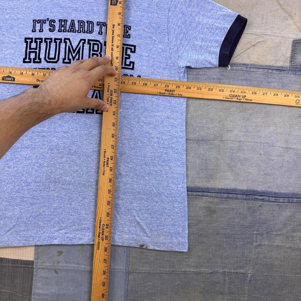 1980s It's Hard to Be Humble Texas Ringer Tee | Large