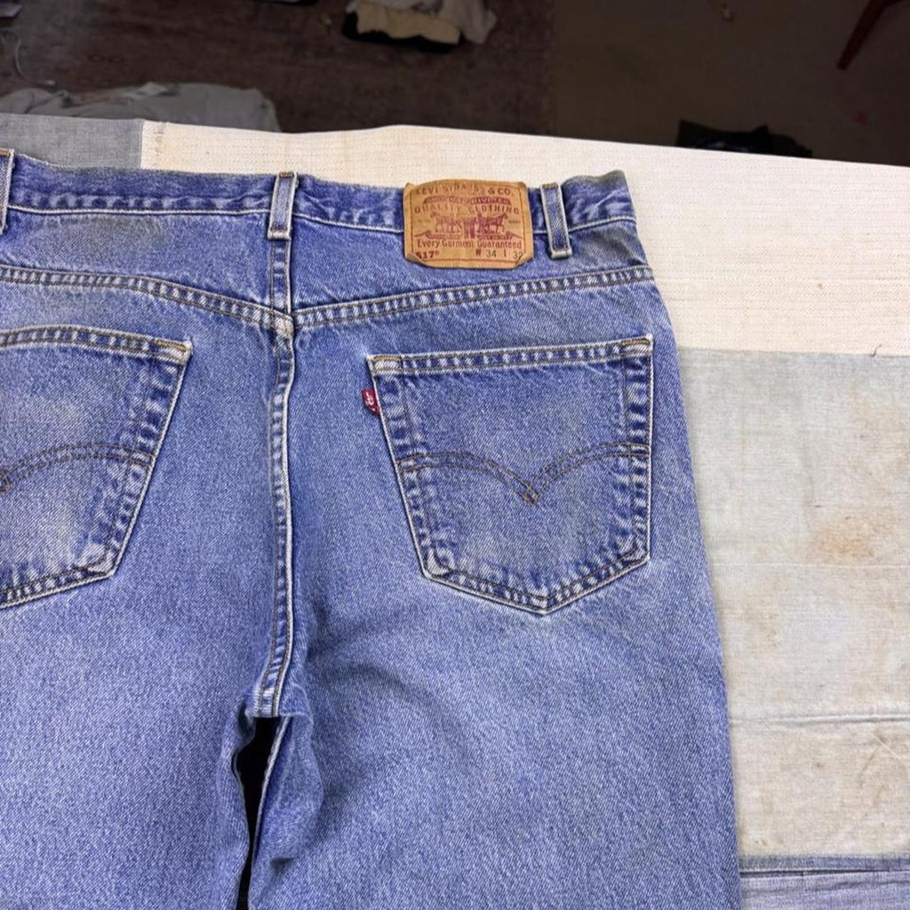 1990s Levi's 517 Orange Tab Bootcut Jeans | 34x30.5