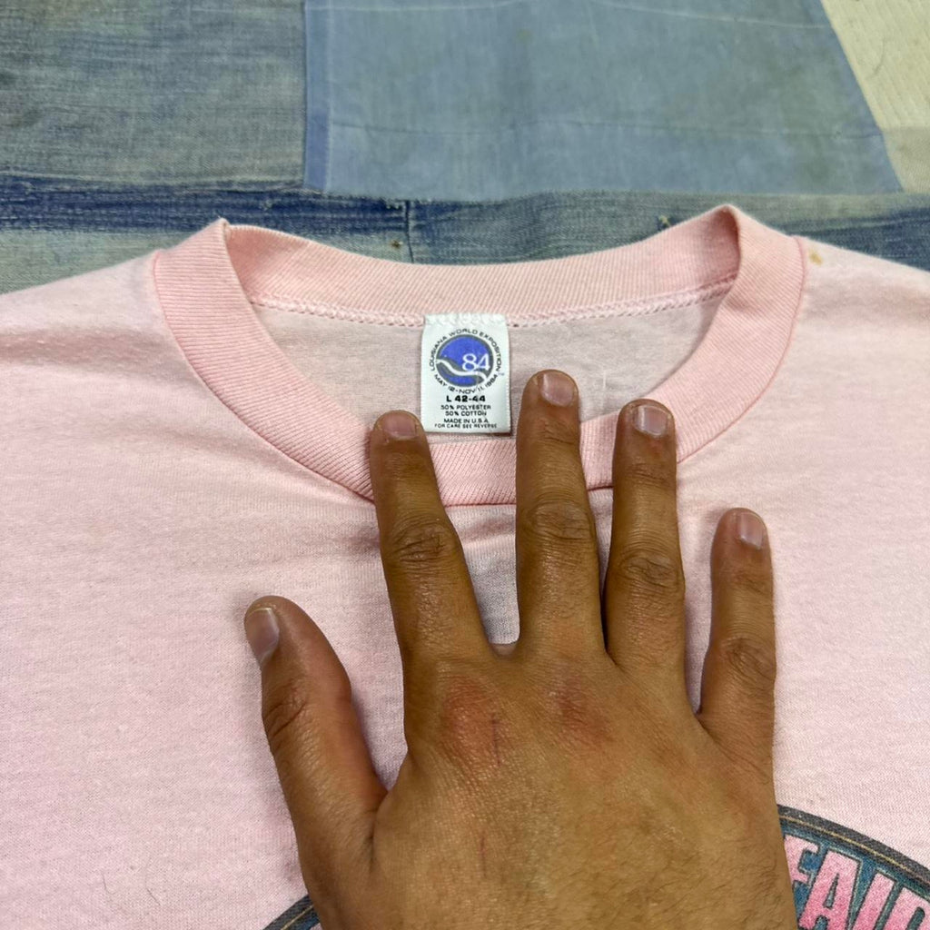 1984 New Orleans World’s Fair pink Tee | L