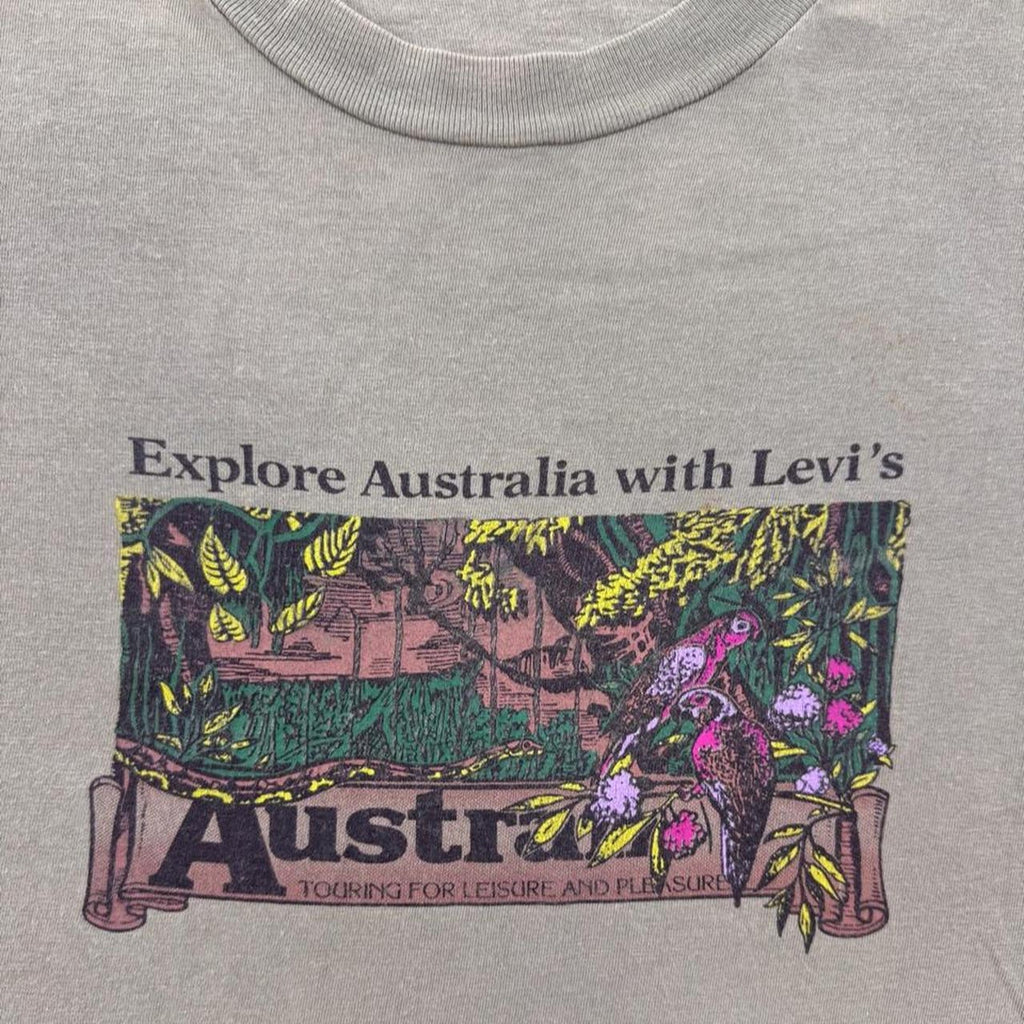 1990s Levi's Explore Australia Tourist Graphic Tee | Large