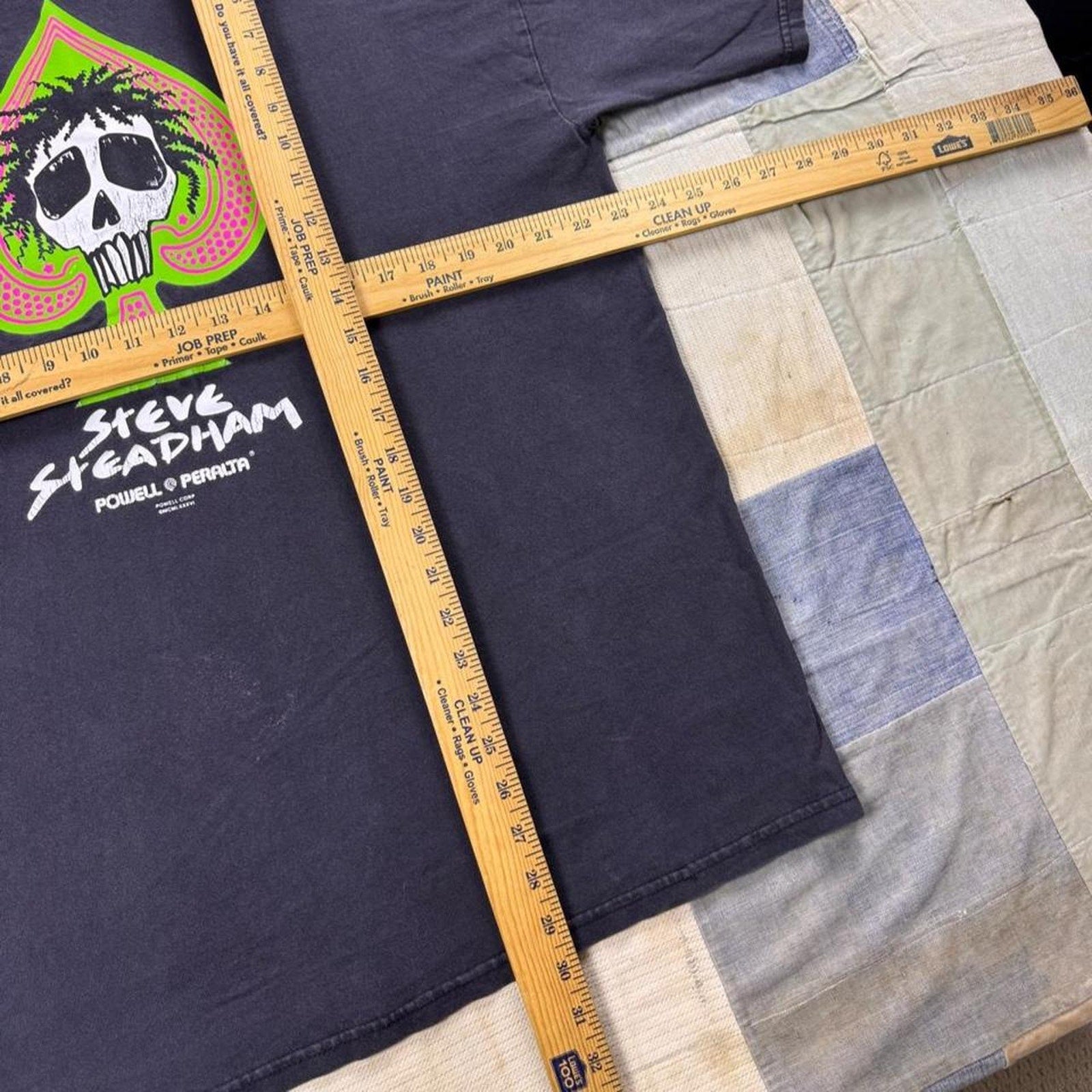 1990s Powell Peralta Steve Steadham Skull Spade Skate Tee | XL