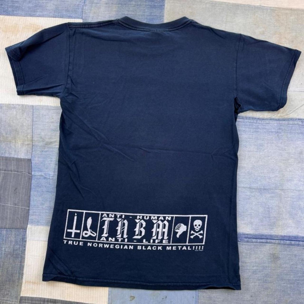 2000s Taake Anti-Human Anti-Life Black Metal Tee | Small