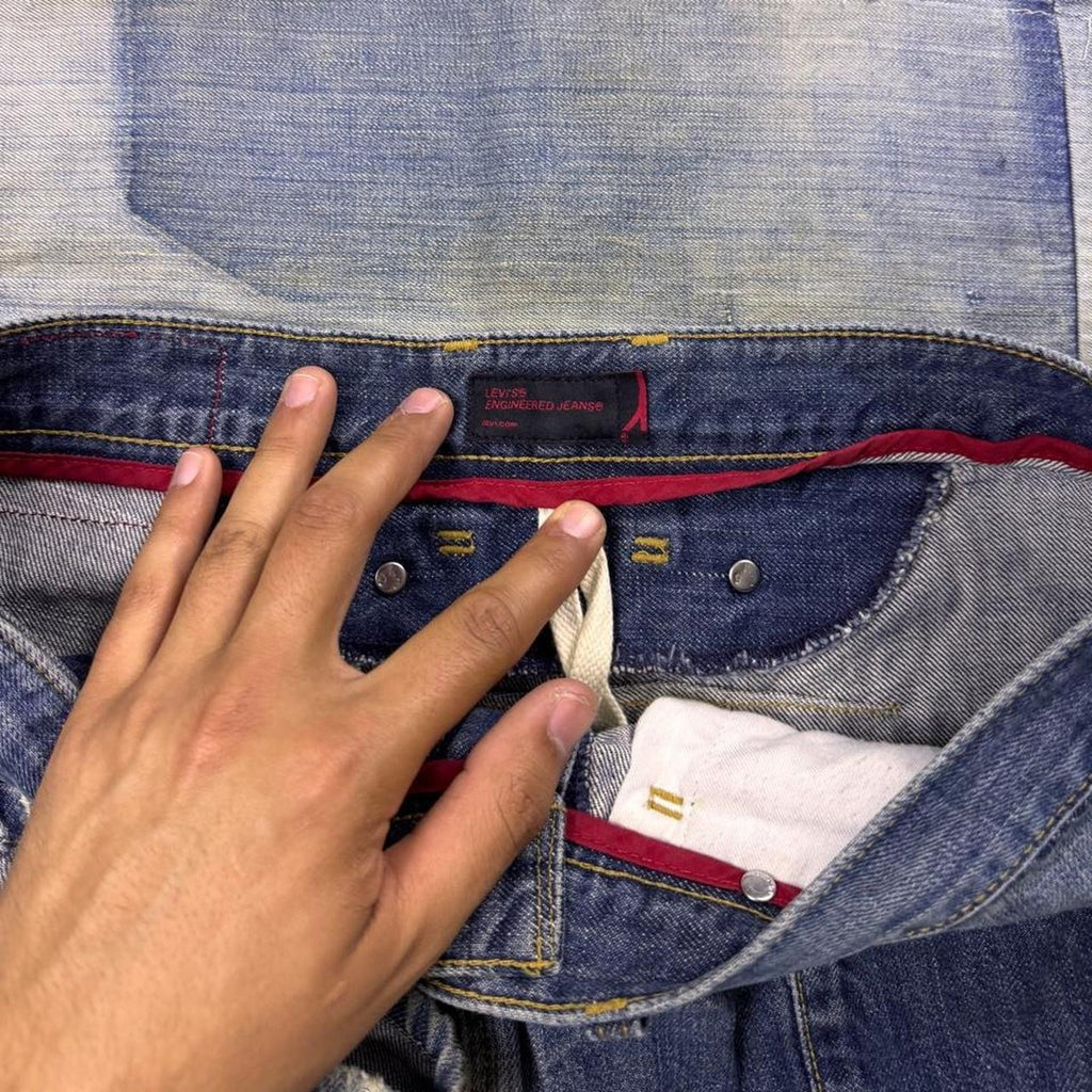 1999 Levi's Engineered Jeans Cinch Back Twisted Seam Denim | 33x30.5