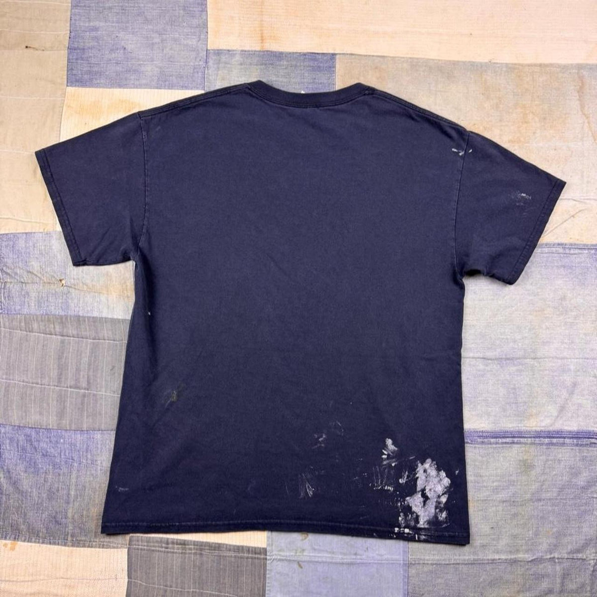 2000s Salvation Gothic Skull Cross Wings Fleur-de-Lis Black Graphic Tee | Medium