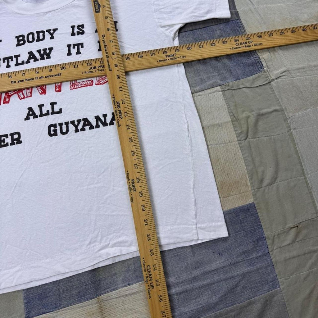 1990s Guyana “My Body Is an Outlaw” Wanted Graphic Tee | Large