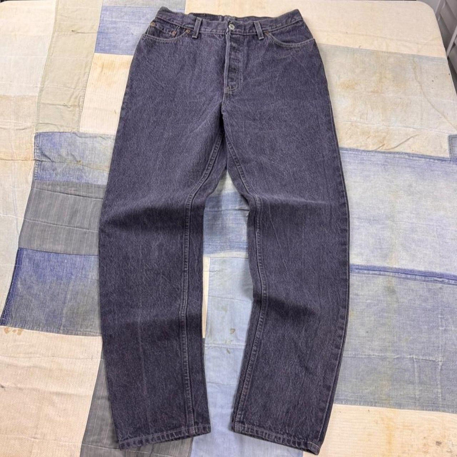 1990s Levi’s 501 Faded Black Straight Leg Jeans | 29x31