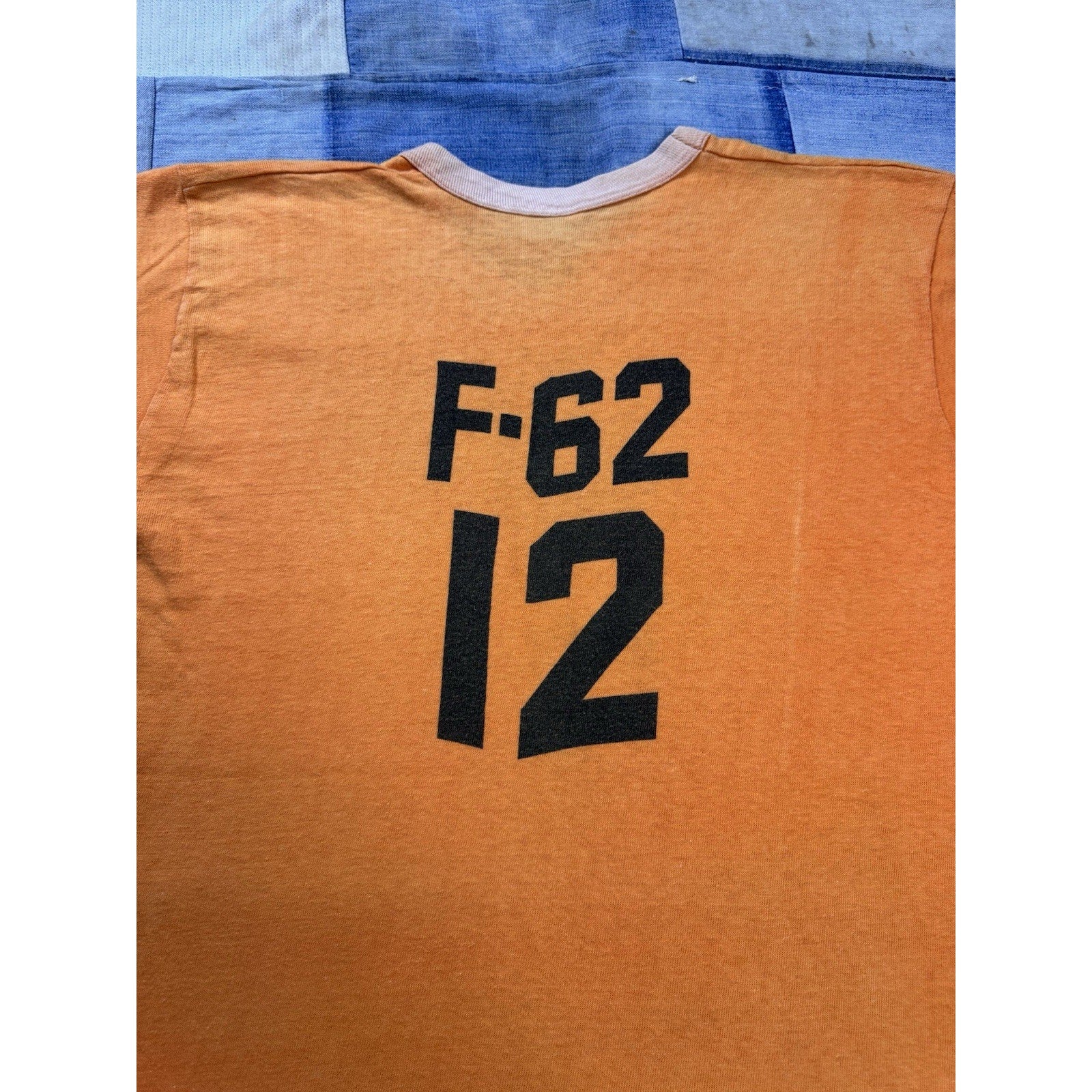 Vintage 1960 USAF Squadron Officer School F-62 Ringer T Shirt Russell Southern L