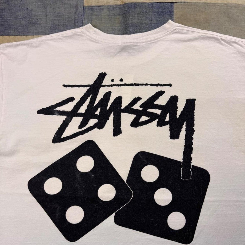 1990s Stüssy Dice Double-Sided Graphic Tee | XL