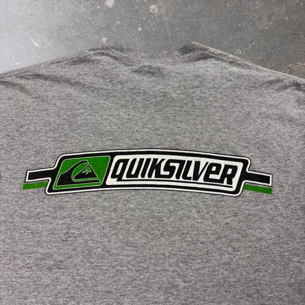 1990s Quiksilver Classic Logo Surf Tee | Large