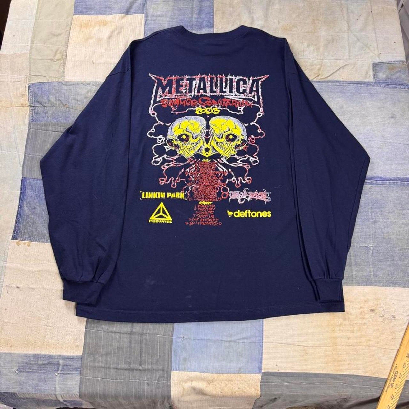 Metallica Summer Sanitarium 2003 long sleeve shirt XXL