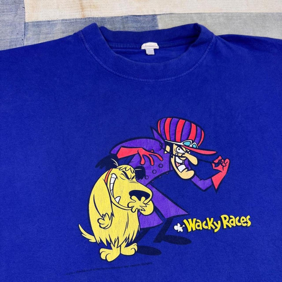2000 Wacky Races Dick Dastardly & Muttley Cartoon Tee | Extra Large