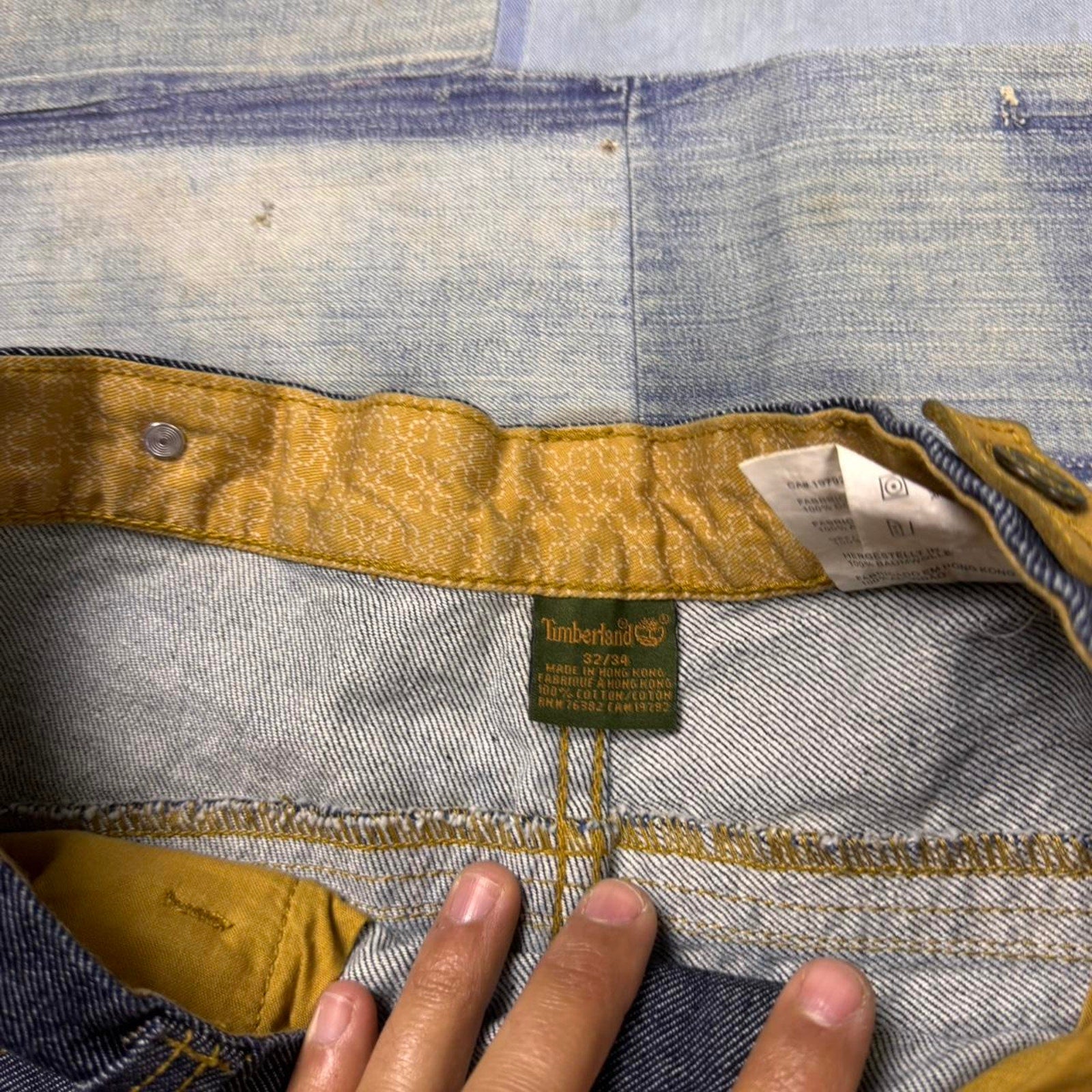 2000s timberland blue jeans | 32 x 34