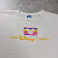 1980s Disney Channel Rainbow Mickey Logo Tee | XL