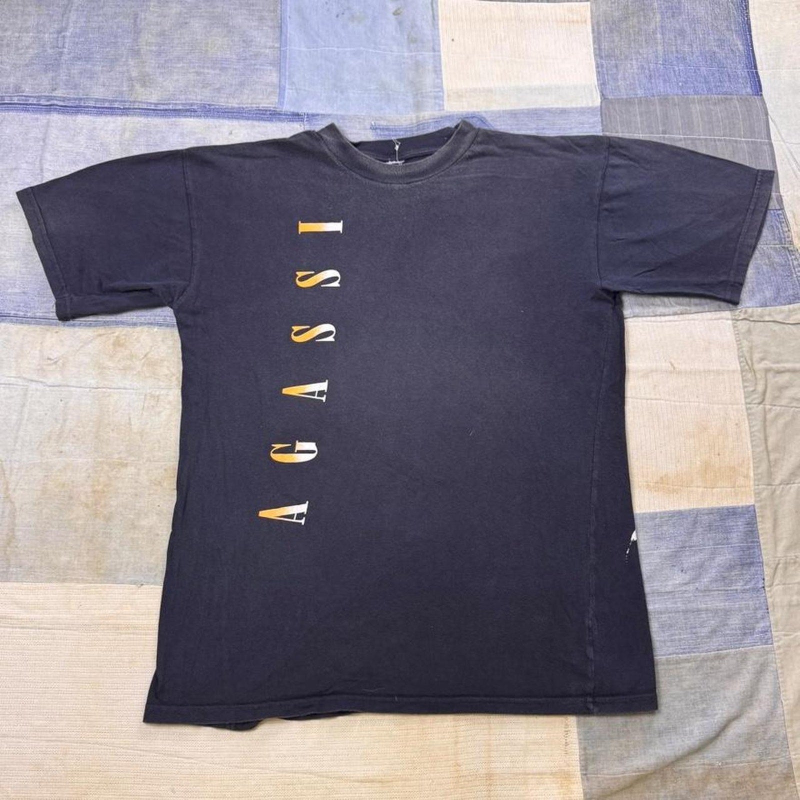 1990s Andre Agassi Tennis Portrait Tee | Large