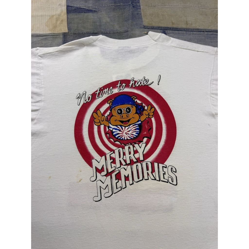 90s Warner Bros Looney Tunes Grateful Dead Parking Lot Boot T Shirt Sz L Rare