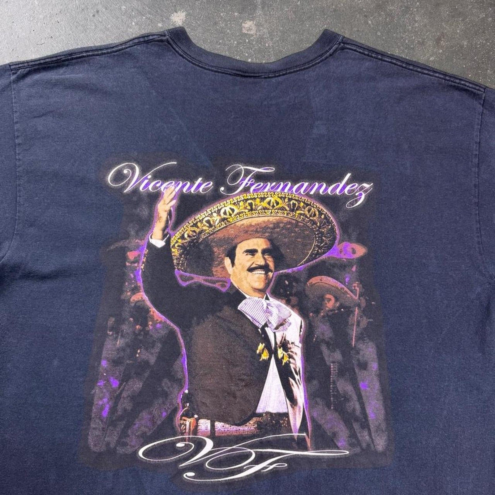 2000s Vicente Fernández El Rey Double-Sided Tee | XL