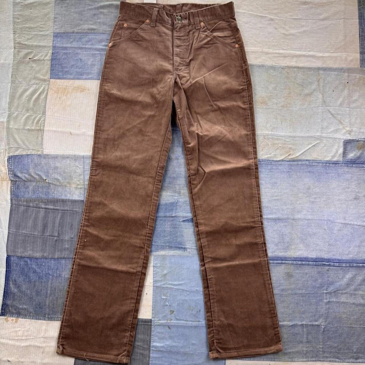 1970s Lee 200 Brown Deadstock Corduroy Bootcut Pants | 29 x 32