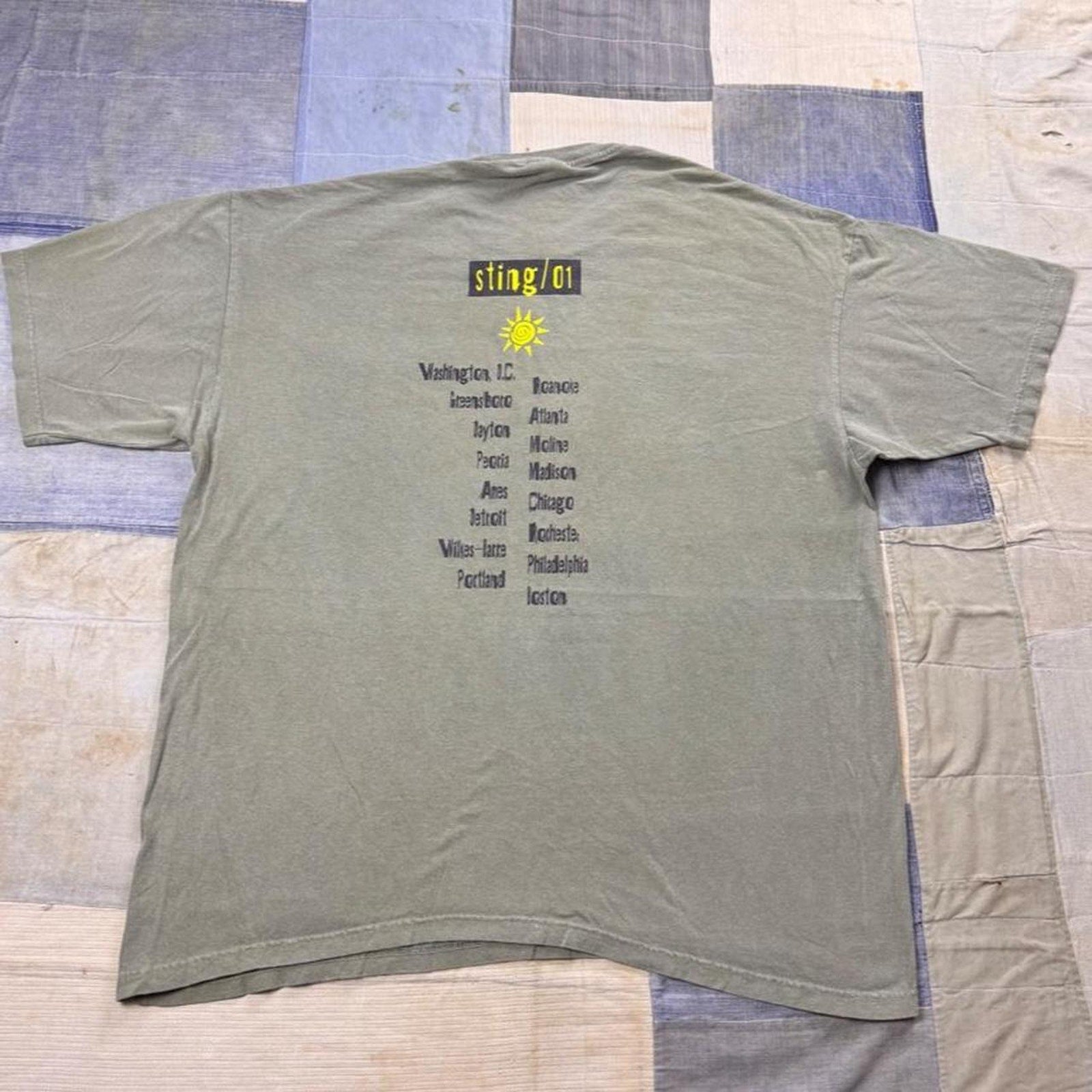 2001 Sting Brand New Day Tour Concert Tee | XL