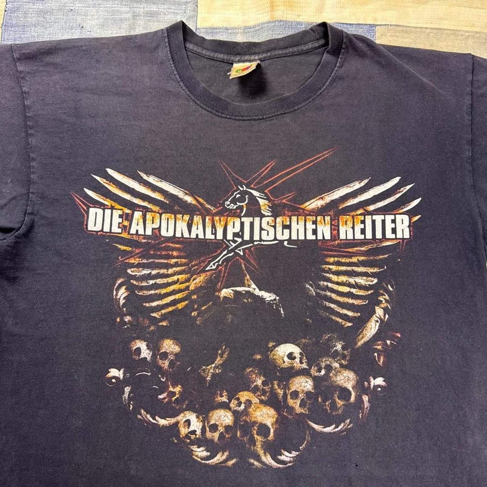 1990s Die Apokalyptischen Reiter Skull Eagle Band Tee | Large