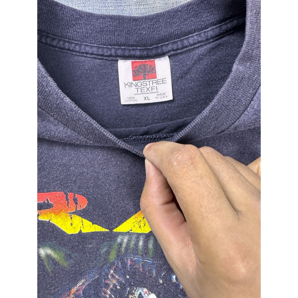 Jurassic Park Raptor Attack T Shirt 1993 Kingstree Textile XL Vintage USA Movie