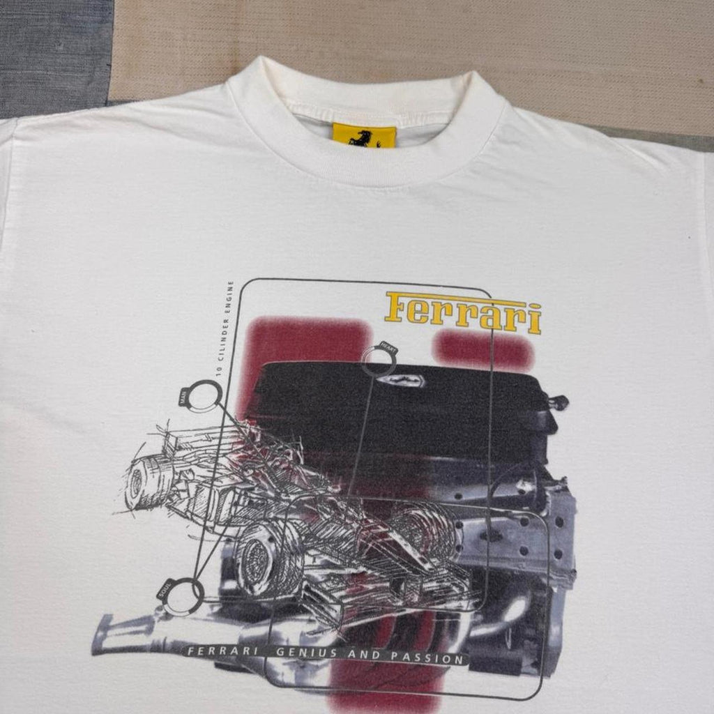1998 Ferrari F1 Engine Schematic Tee | L