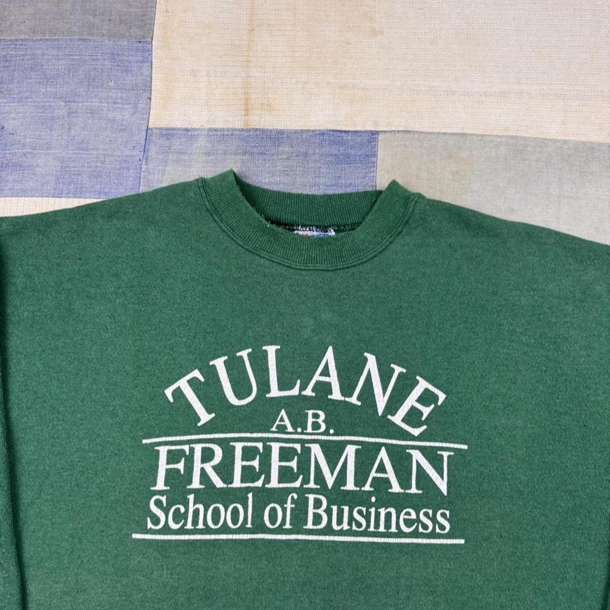 1980s Tulane A.B. Freeman School of Business Hanes Crewneck | 24.5x25.5