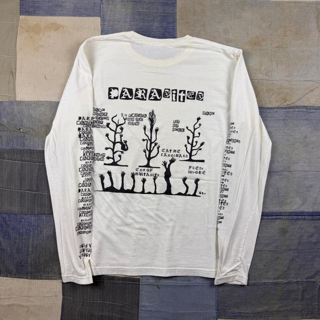 2020s Parasites Eat Me Cannibals Graphic Long Sleeve Tee | Medium