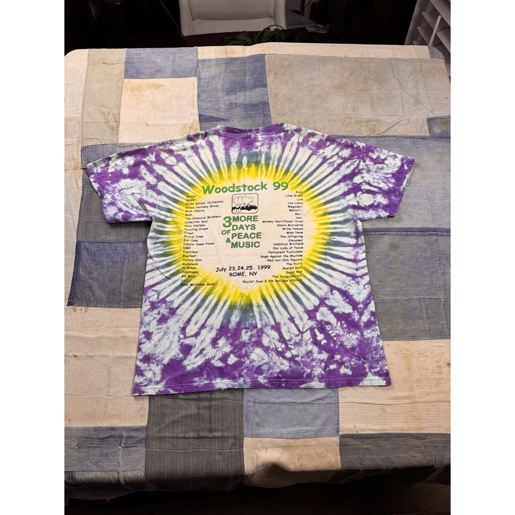 1999 Woodstock 30th Anniversary Tie Dye Tee | XL
