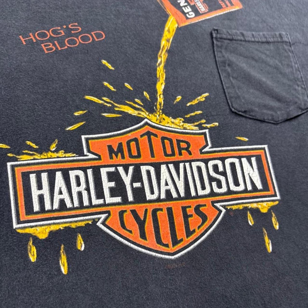 2000 Harley-Davidson “Hog's Blood” Pocket Tee Morgantown WV | Large