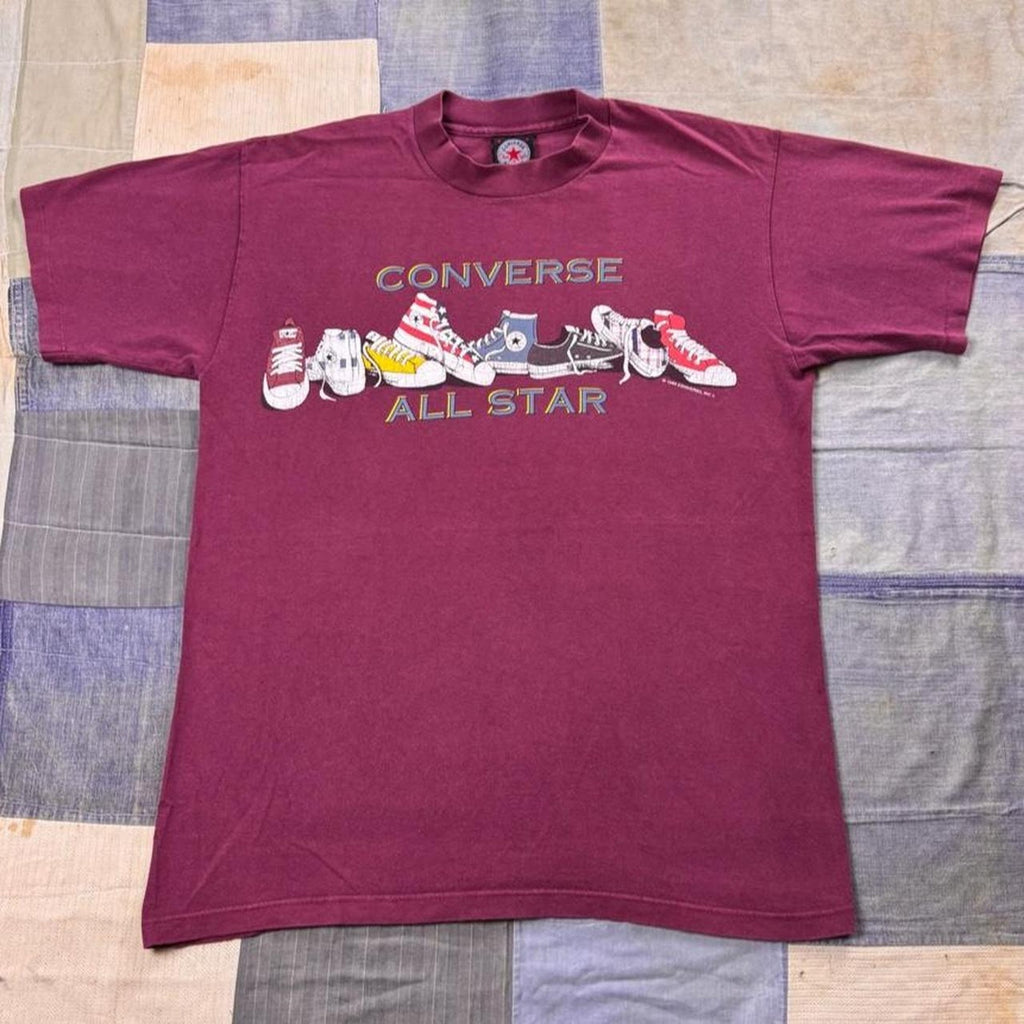 1994 Converse All Star Shoe Lineup Graphic Tee | Large