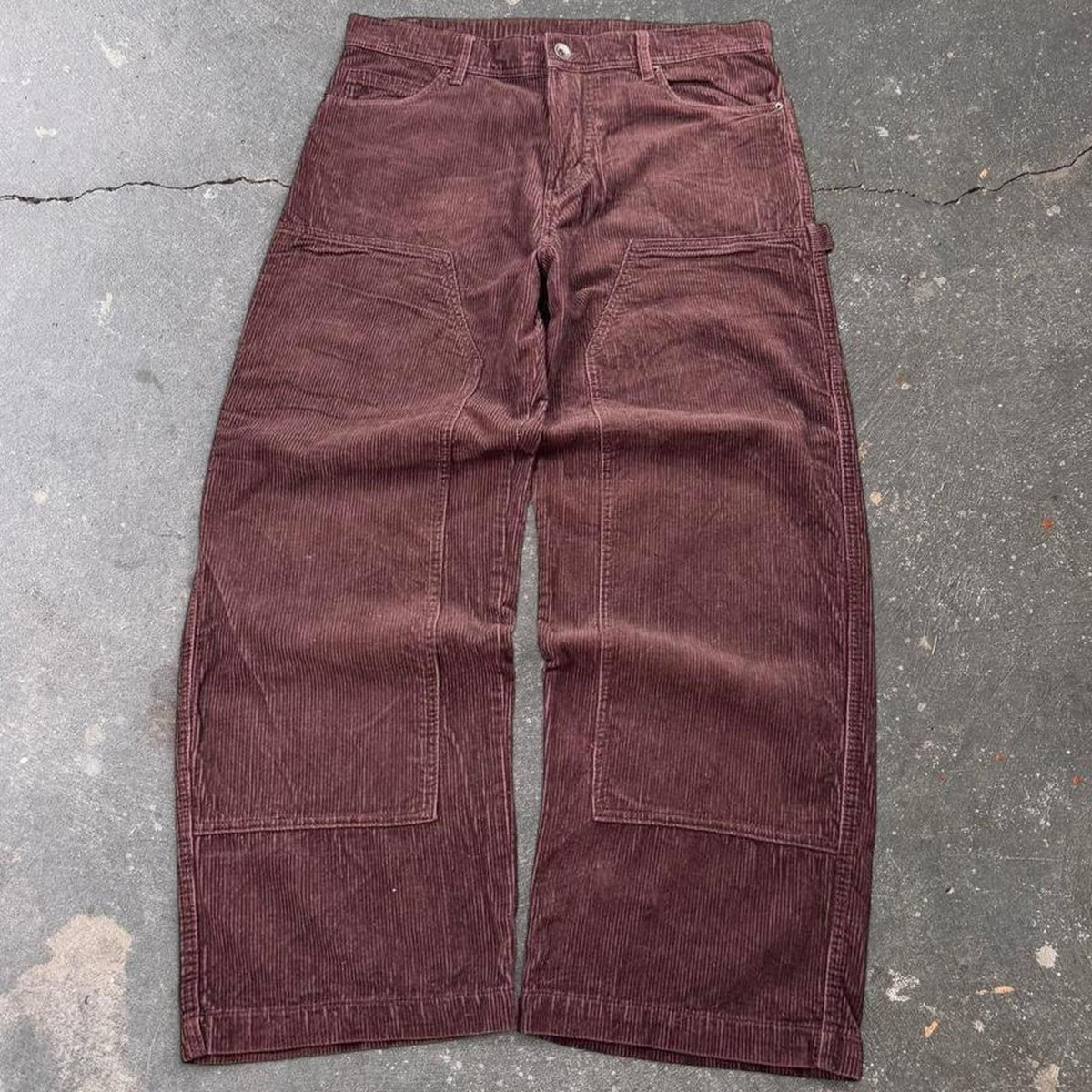 2000s No Boundaries Brown Corduroy Carpenter Pants | 36x30