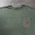 1999 Polo Ralph Lauren Green Cotton Pocket Tee | Medium