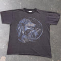 1990s Native American Wolf Bear Dreamcatcher Graphic Tee | Medium