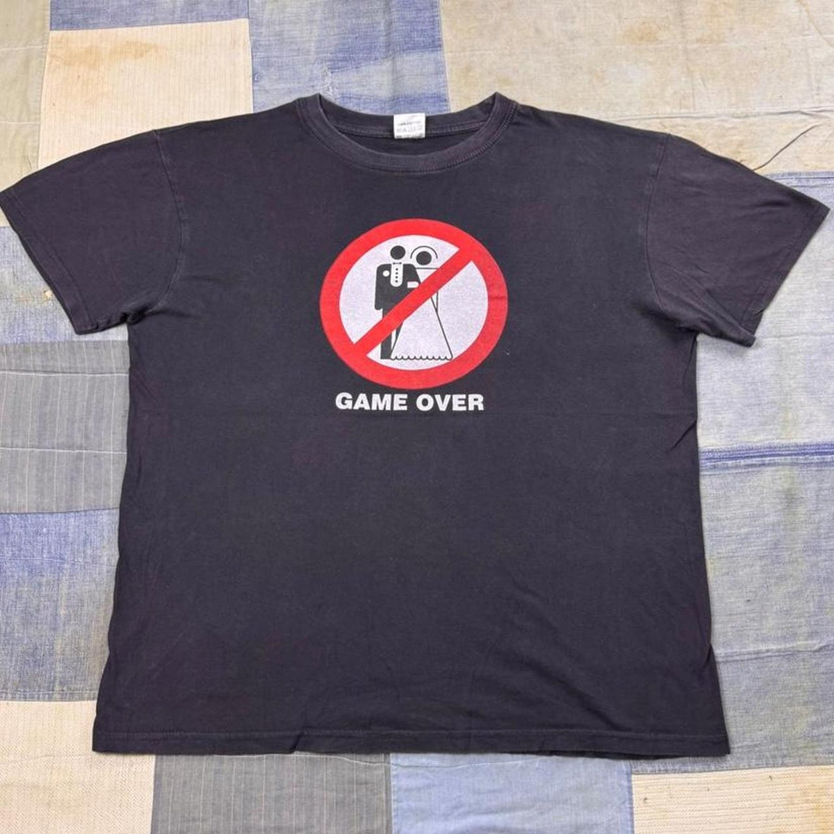 2000s “Game Over” Marriage Bachelor Party Tee | Large