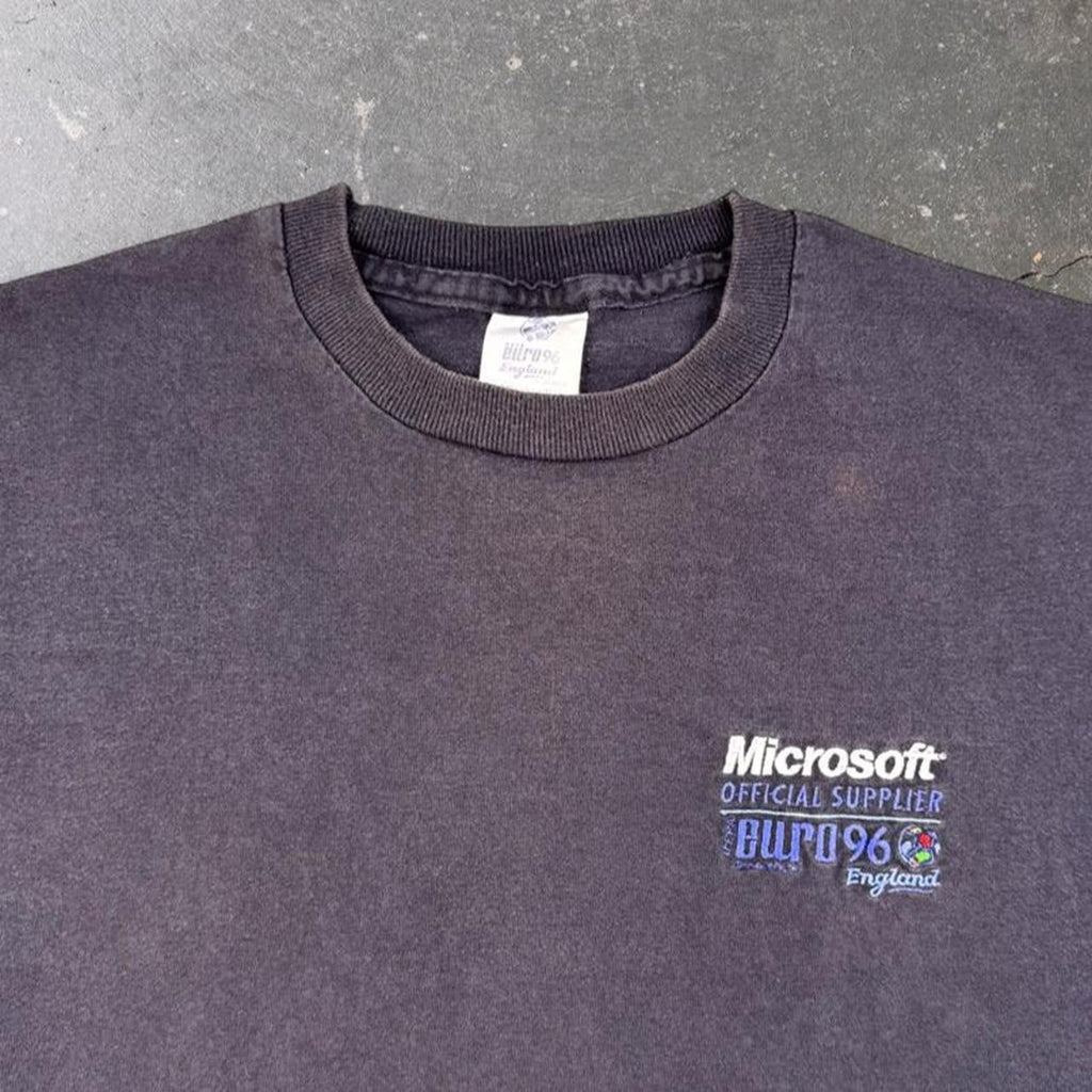1996 Microsoft Euro 96 England Embroidered Promo Tee | XL Fit