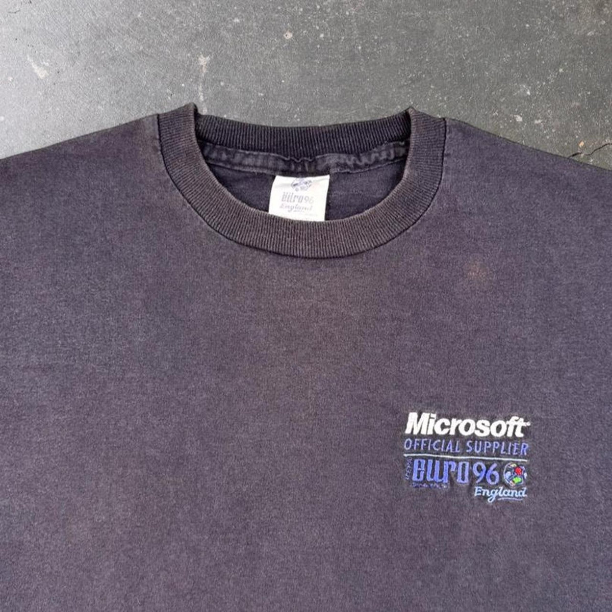 1996 Microsoft Euro 96 England Embroidered Promo Tee | XL Fit
