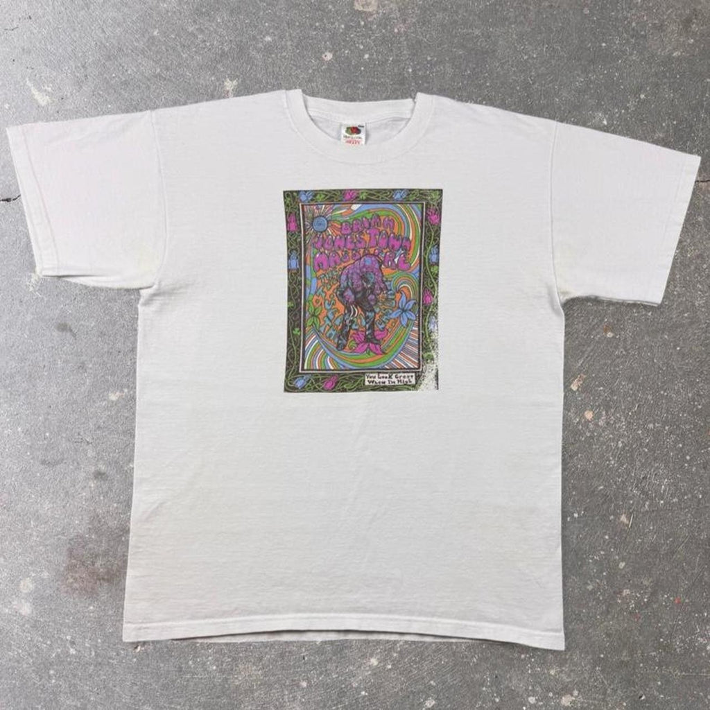 2000s Brian Jonestown Massacre Psychedelic Band Tee White | Large
