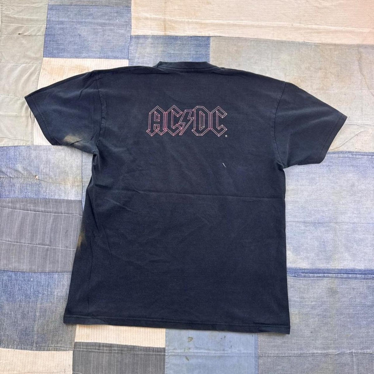 2000s AC/DC Rock and Roll Ain't Noise Pollution Sun-Faded Tee | Medium