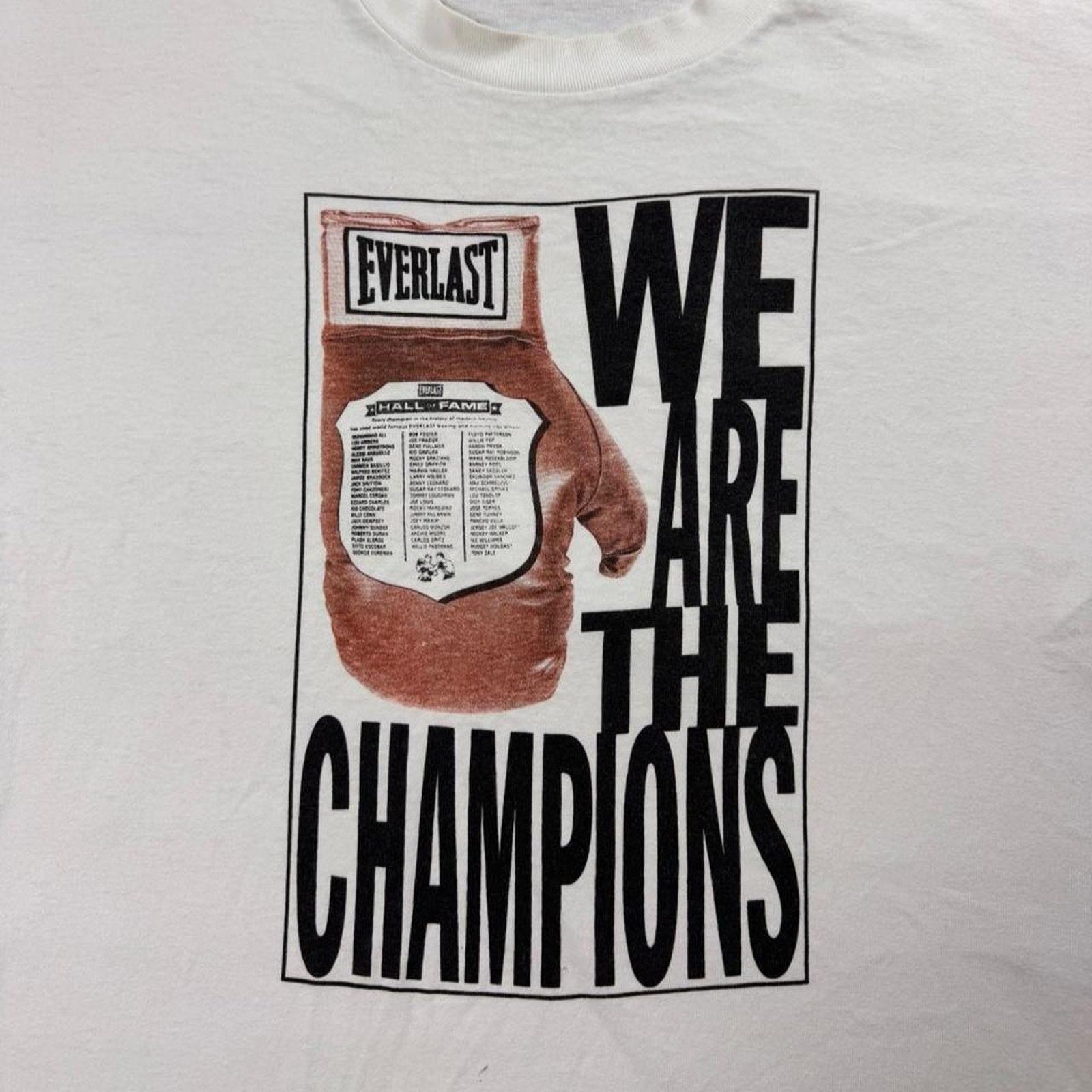 1990s Everlast “We Are The Champions” Boxing Tee | Large
