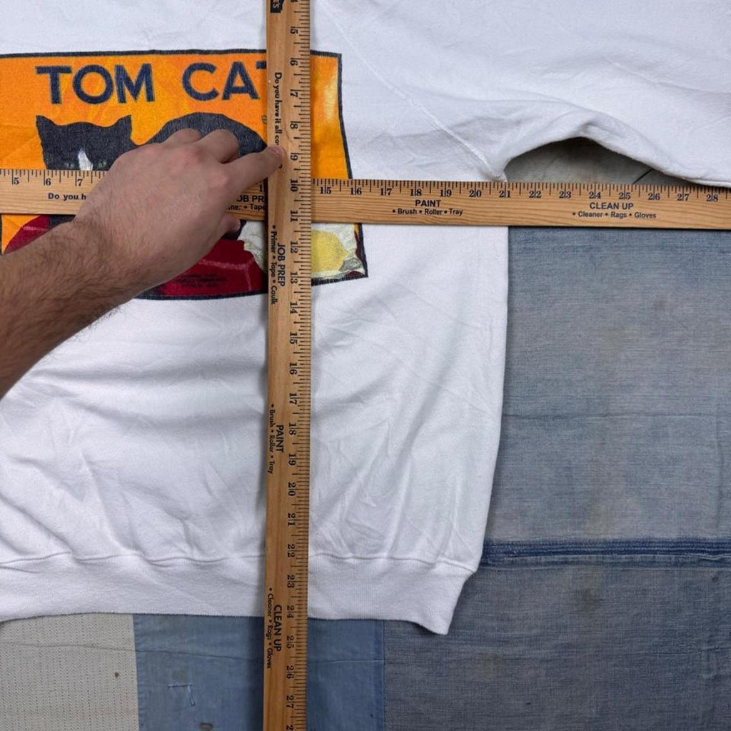 1990s Tom Cat Brand Cat Sweatshirt | L