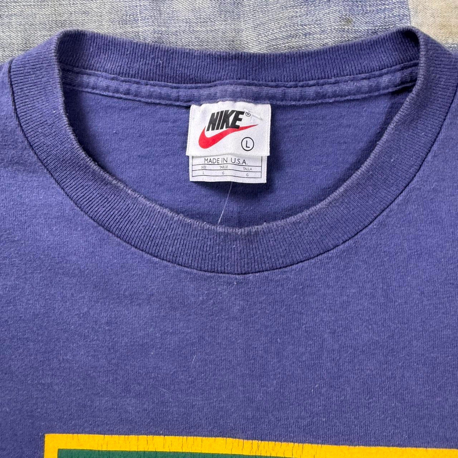 1990s Nike tennis court logo tee | Large