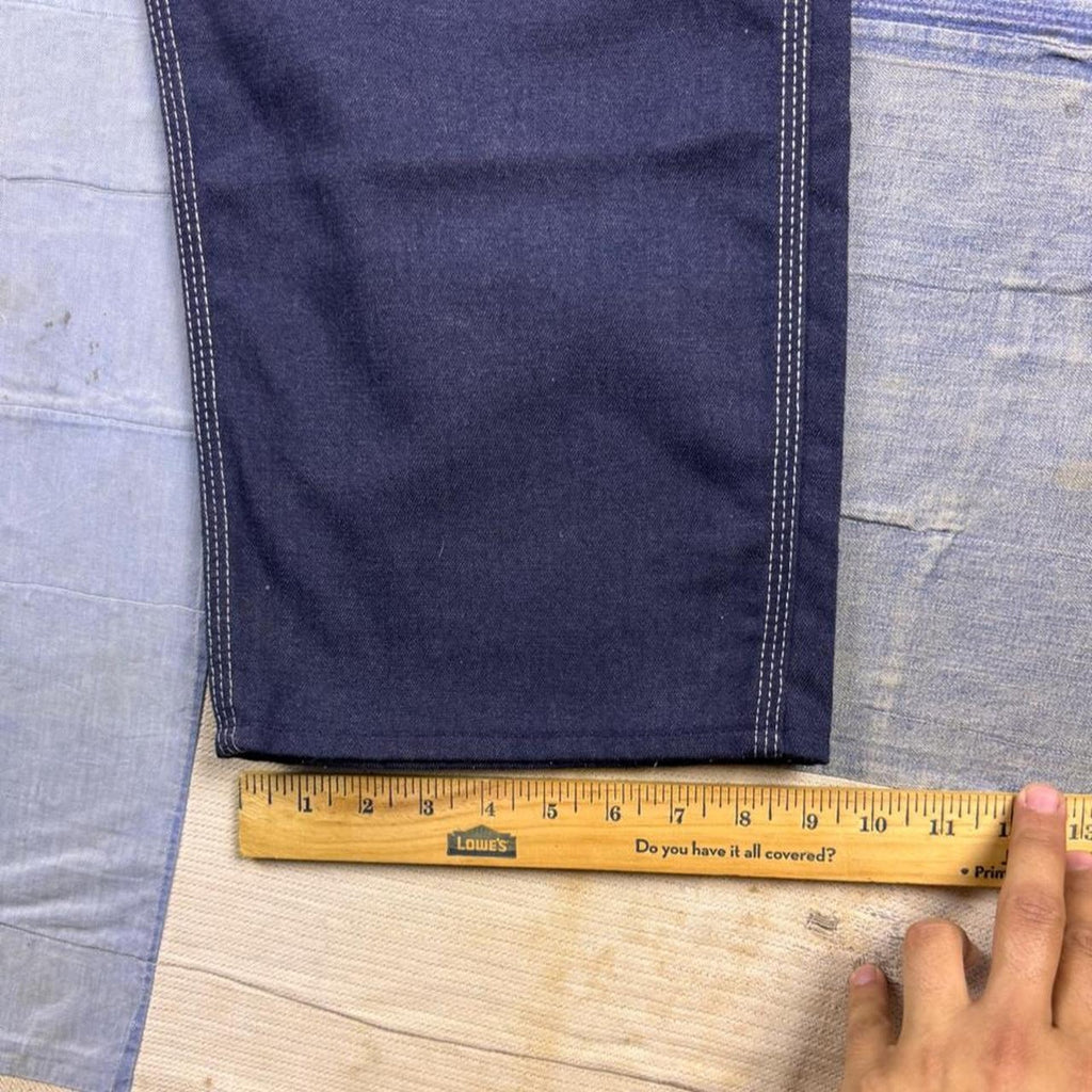 1970s Toughskins Union Made Dark Denim Carpenter Pants | 36 x 29