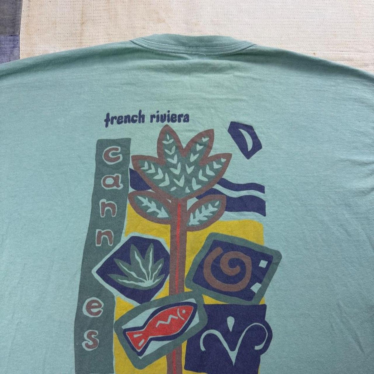 1990s French Riviera Cannes Graphic Tee | XXL