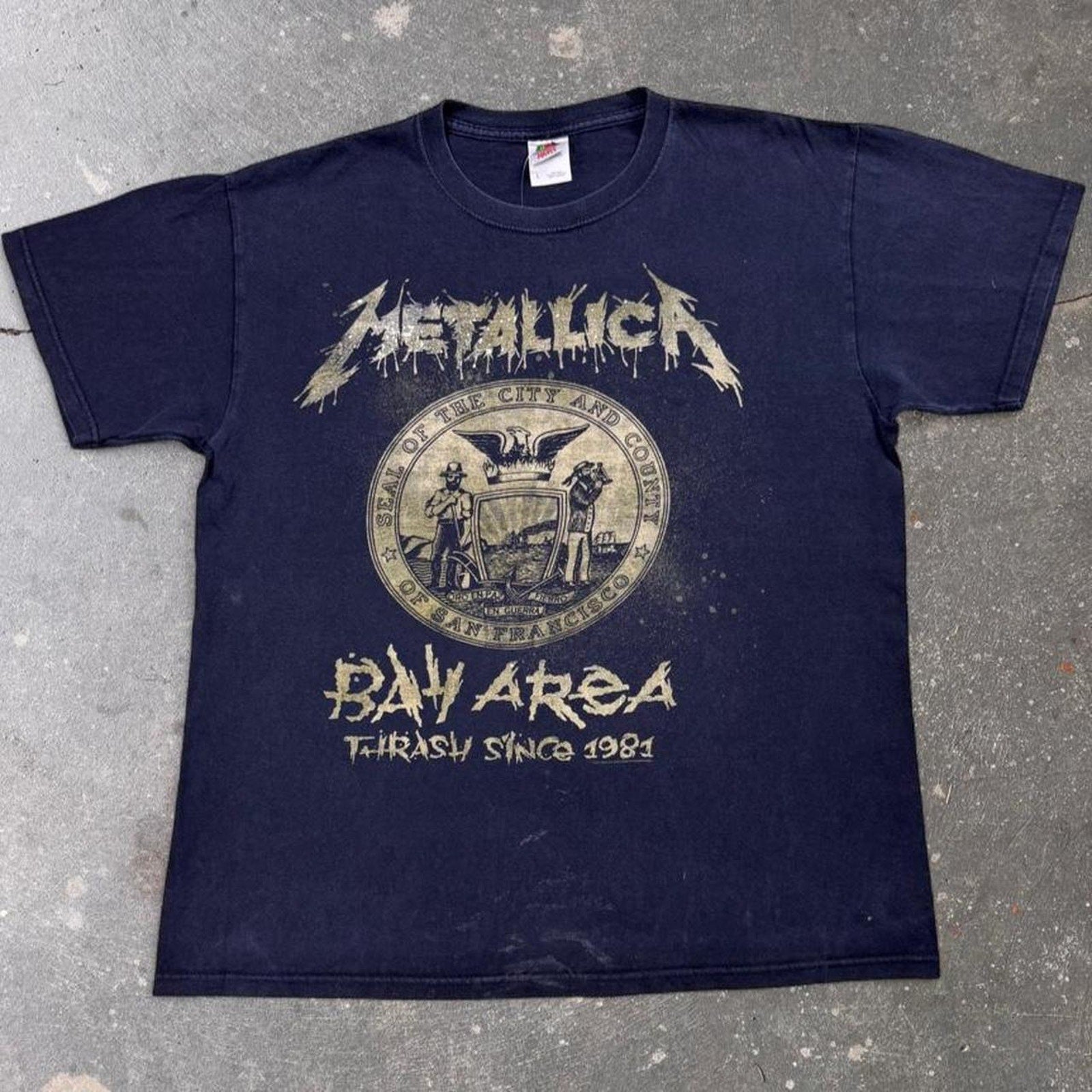 2011 Metallica Bay Area Thrash Since 1981 Band Tee | Large