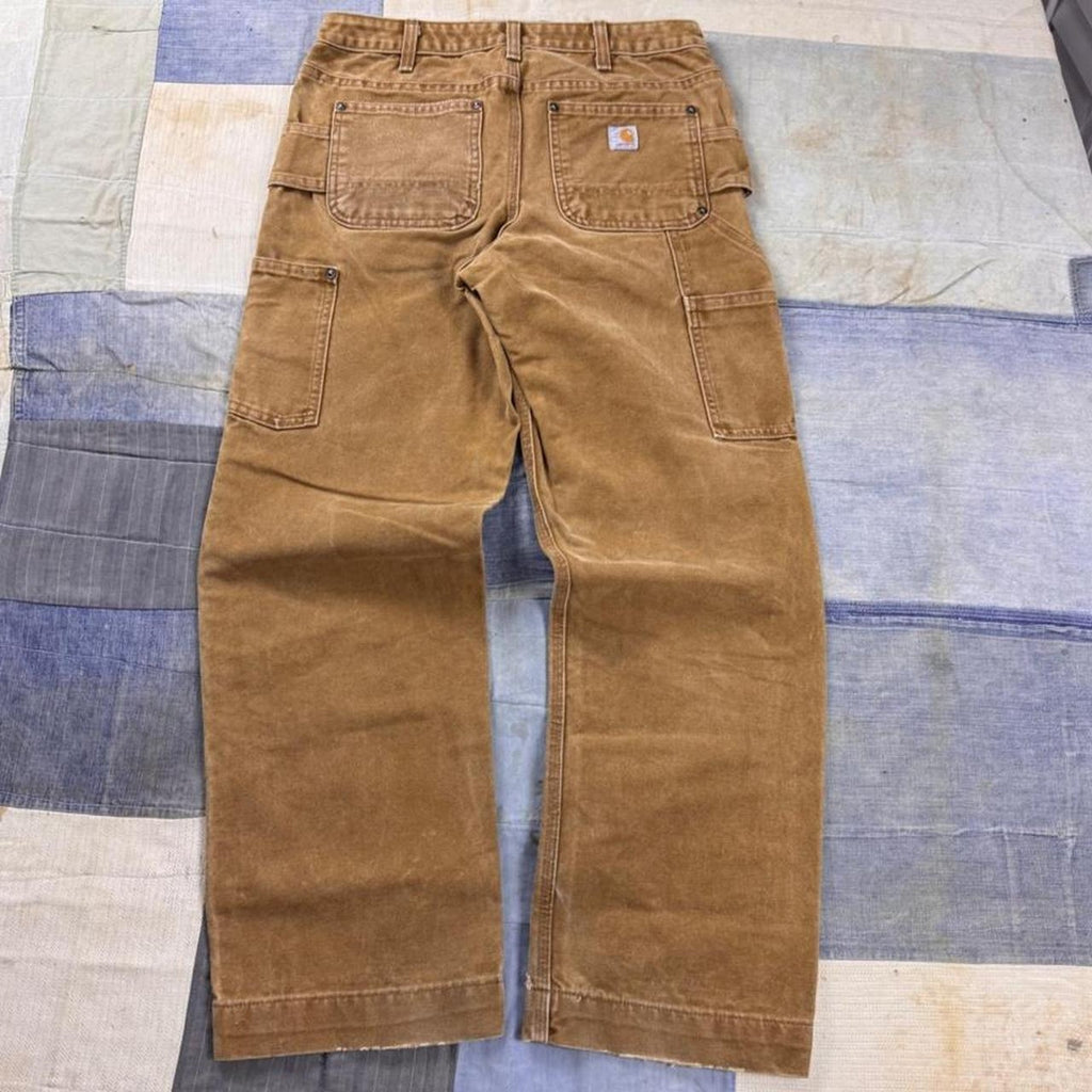 2000s Carhartt Brown Duck Double Knee Carpenter Pants | Women’s 30x29